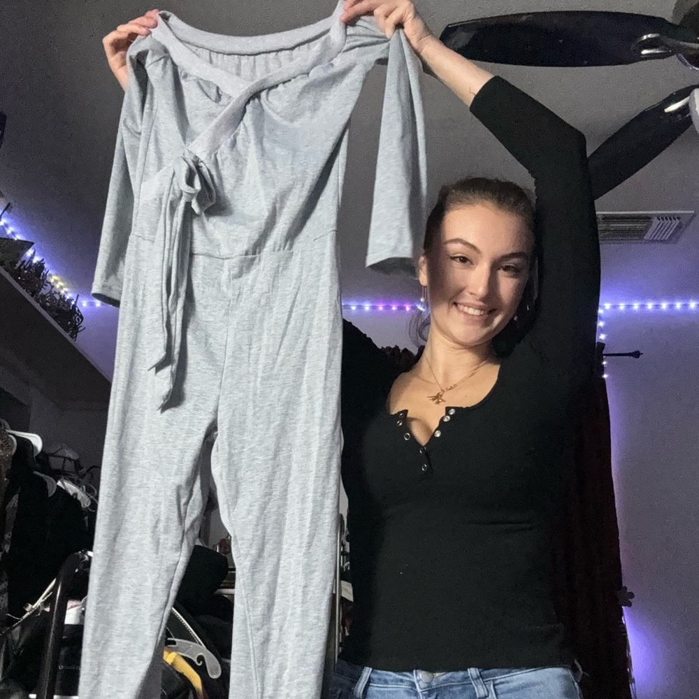 Grey jumpsuit